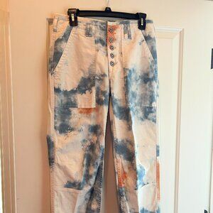 Anthropologie The Wanderer High Waisted Tie Dye Pants Size 27